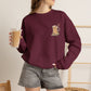 Coffee Mug & Book Crewneck Sweatshirt